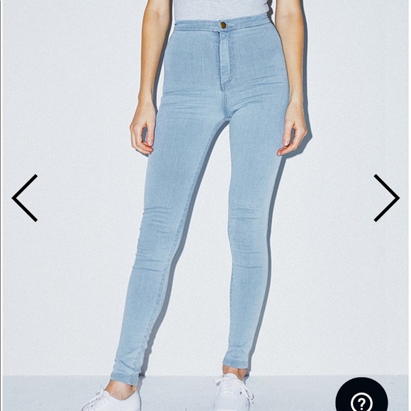 American Apparel Denim - Light blue american apparel high waisted jeans